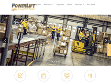 Tablet Screenshot of powerlifttraining.com